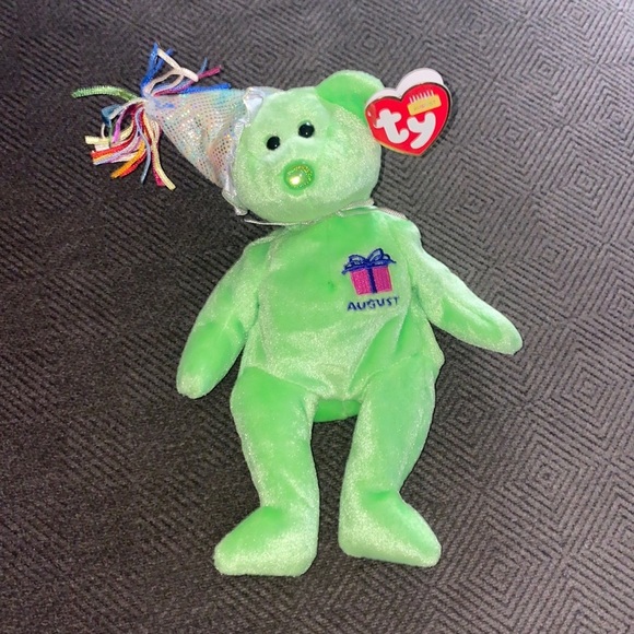10 for $15 SALE ⭐️ Ty Beanie Baby August Birthday Bear - Picture 1 of 9